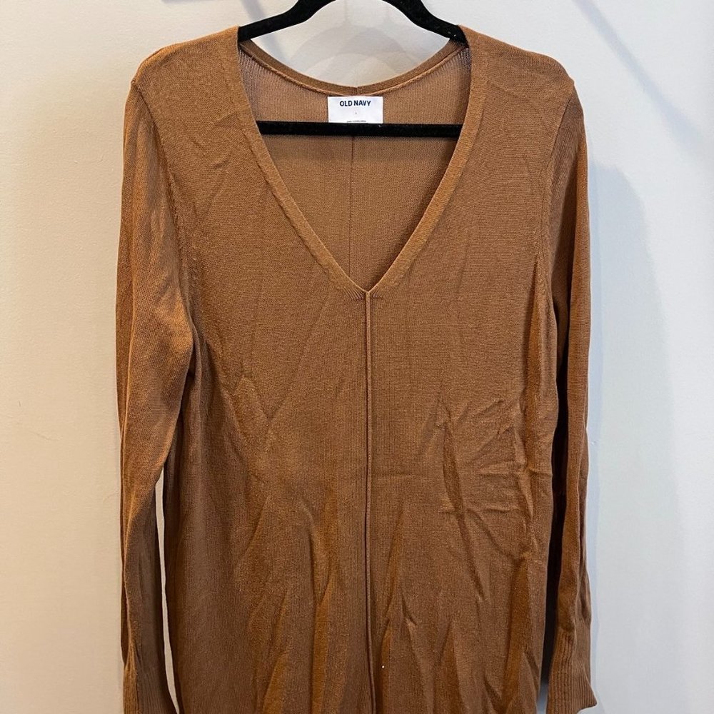 Old Navy long brown sweater